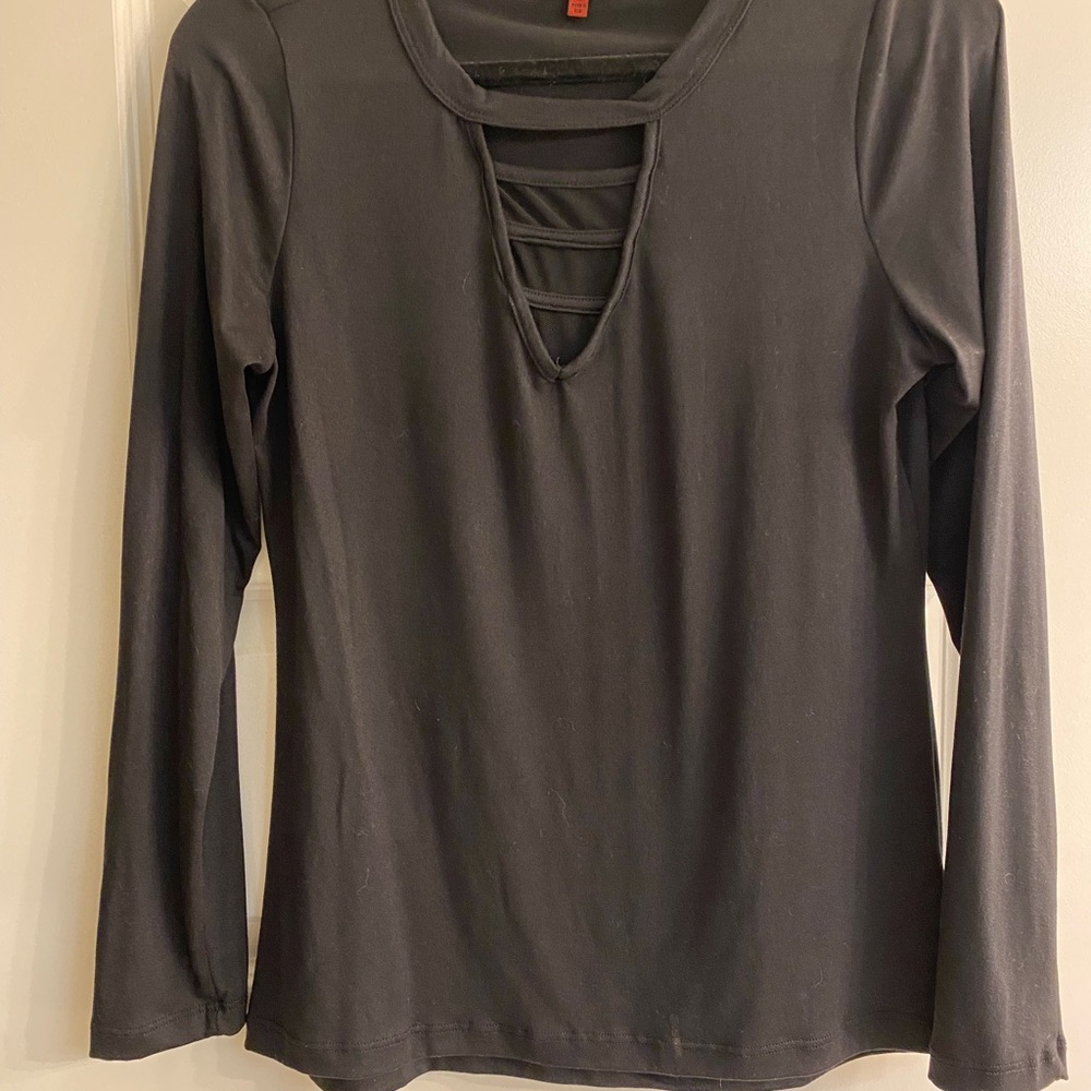 Black Long Sleeve Top